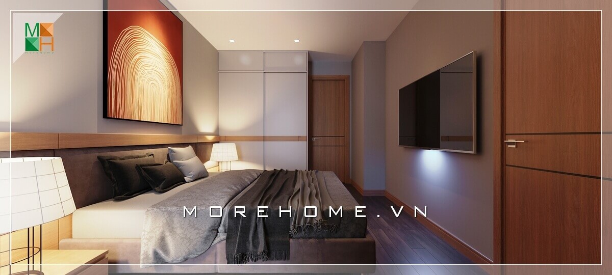 Thiết kế nội thất phòng ngủ chung cư hiện đại